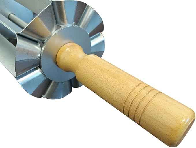 OCS Parts Stainless Steel Revolving Oblong Dough Cutter | 5-Inch Blade Professional Grade Heavy Duty Long John Dough Roller Cutter for Maple Bars and Cream Stick Donuts