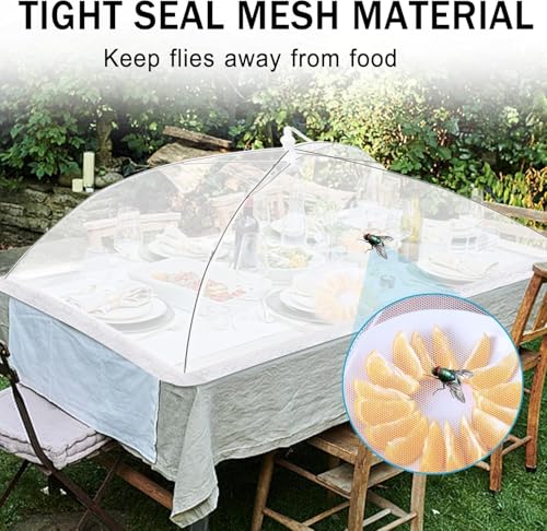 2Pcs 40x24 Extra Large Mesh Food Cover Tent for Outside (40"x24")
