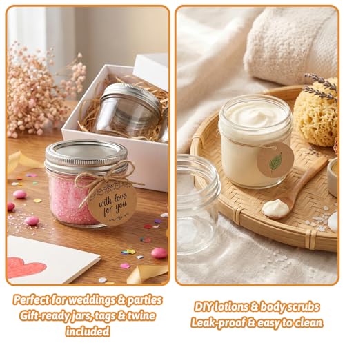 4 oz Glass Mason Jars (4oz-40pcs-S)