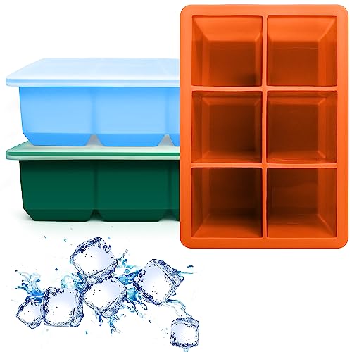 Silicone Ice Cube Trays (Orange)