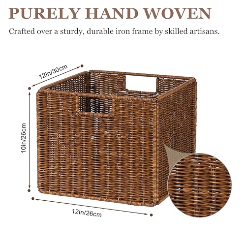 Wicker Storage Basket (Brown)