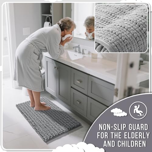 Large Bathroom Rugs Non Slip Washable 36x24 Inch (6.0333 Sq Ft)