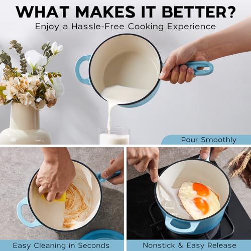 1 Quart Saucepan (Lake Blue / 1 Quarts)
