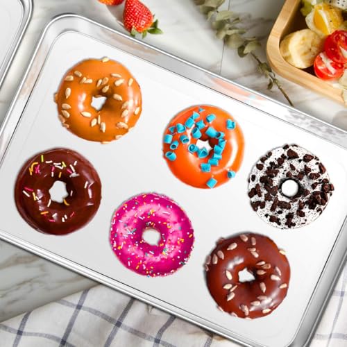 Baking Sheet Yododo Stainless Steel Baking Pans Tray Cookie Sheet Toaster Oven Tray Pan Cookie Pan
