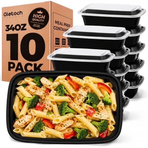 Glotoch Meal Prep Containers with Lids (34oz)