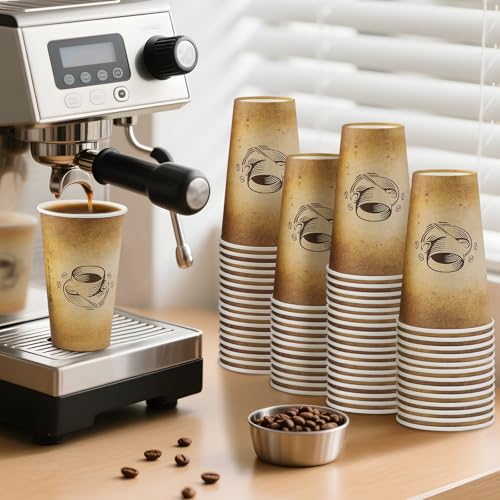 180 Pack 16 oz Coffee Cups Disposable Hot Paper Cups (16OZ-180)