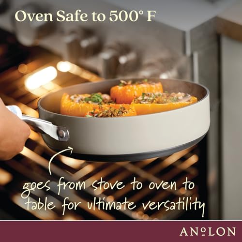 Achieve Hard Anodized Nonstick Cookware Pots and Pans Set (Cookware Set (9 Piece) / Silver)
