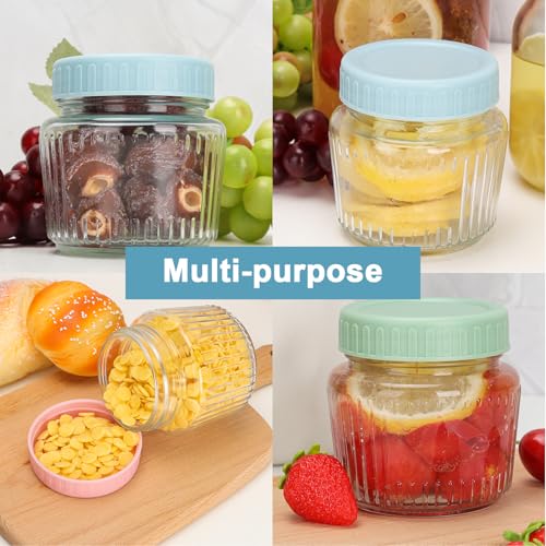 8 oz Mason Jars 6 Pack (Colorful Cover 8oz 6pack)