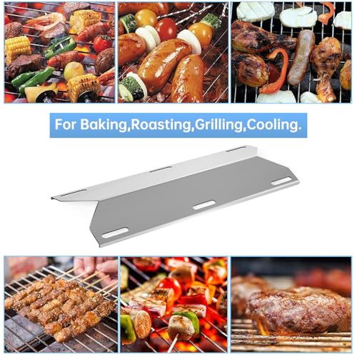 17 3 4” Stainless Steel Heat Plate and 19.25" Cooking Grids for Jenn Air 720