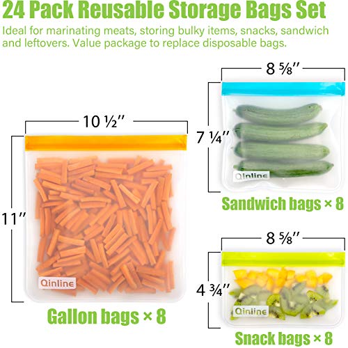 Reusable Food Storage Bags (Multicolor)