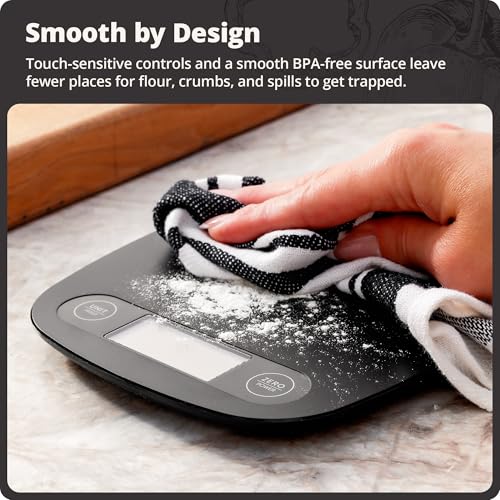 Food Scale Slim & Compact Build (Matte Black)