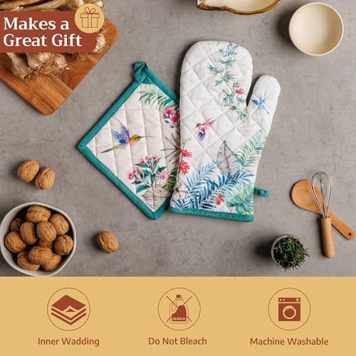 Pot Holders 100% Cotton Potholders (011 - Tropiques / 8" x 8" (Pot Holder Pack of 1))
