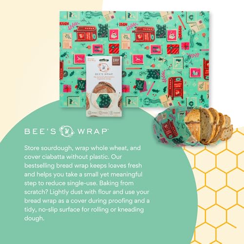 Beeswax Bread Wrap (Seasons Greetings 1 Pack)