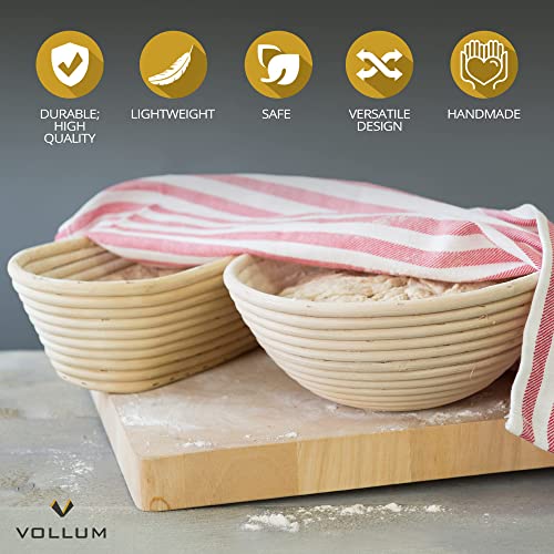 Bread Proofing Basket with Liner (17" x 4" x 2.5"H / Rectangular)