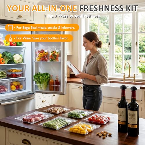 Handheld Vacuum Sealer for Food (Compact (1.89''W x 1.89''D x 8.19''H))