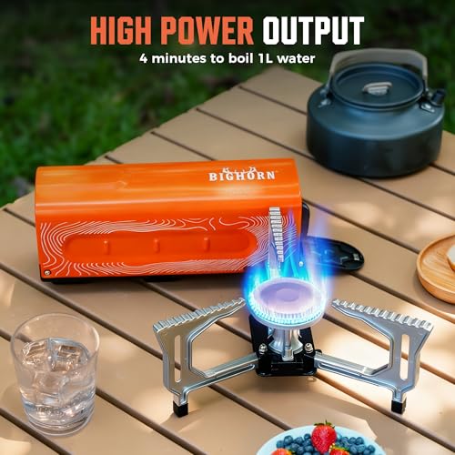 OUTDOORS Butane Camping Stove (Orange)
