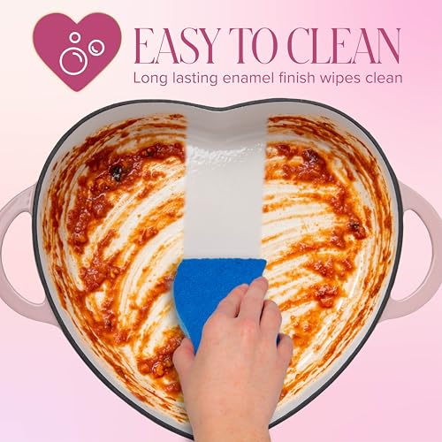 Enameled Cast Iron Braiser (Pink / 3.5-Quart)
