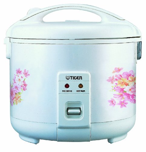 JNP-0550-FL 3-Cup (Uncooked) Rice Cooker and Warmer, Floral White (3-Cup / White)