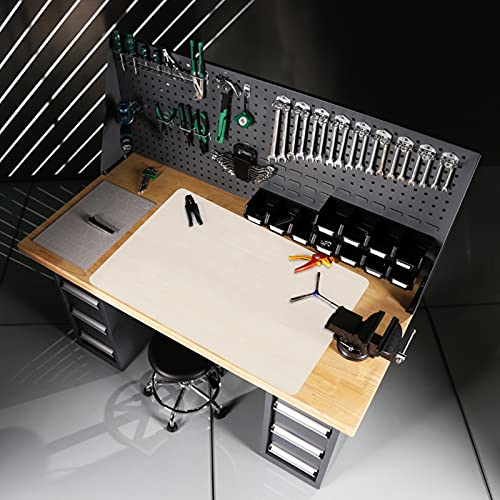 35.6x23.5in 2mm Silicone Mats for Kitchen Counter (Translucent / 35.6"L x 23.5"W)