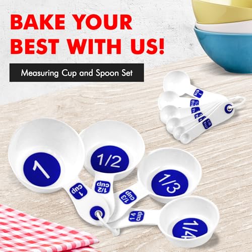 Easy to Read Plastic Measuring Cup Set