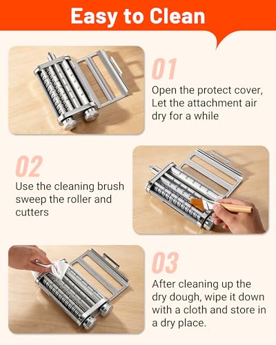 Pasta Maker Attachment for KitchenAid Mixers (Upgraded Version)