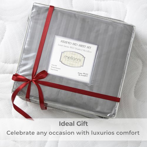 Iconic 4 Piece (2364 Striped – Gray / Silver / Full)