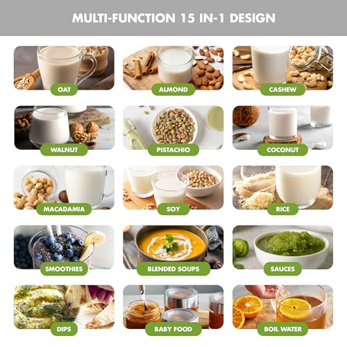 30oz Nut Milk Maker Machine (Cream)