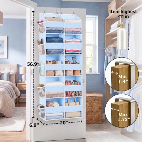 Blue Over the Door Organizer 5 Tiers (Blue - 5 Tiers)