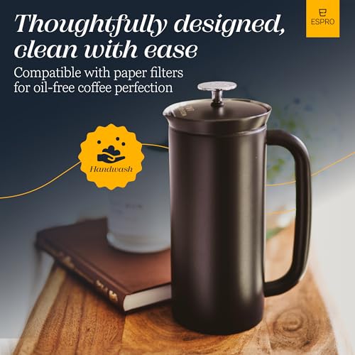 P7 French Press (32 oz / Matte Black)