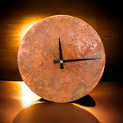 Handmade Copper Wall Clock Artisan Touch in Every Piece (Rusty Clock / 11)