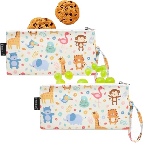 Reusable Sandwich Bag (Small, 2 Packs - Zoo)