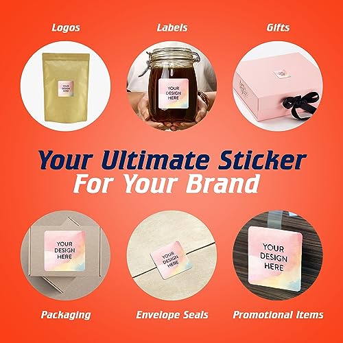 100 Custom Vinyl Stickers (100 Count)