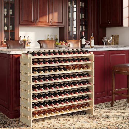 96 Bottles Stackable Modular Wine Rack (96 Bottle)