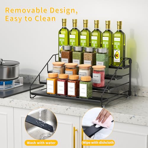 2 Pack Spice Rack Organizer for Cabinet