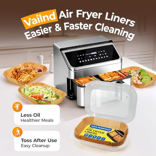 300Pcs Air Fryer Liners Disposable 8"x5.5" for Ninja & bella Slim (8" x 5.5")