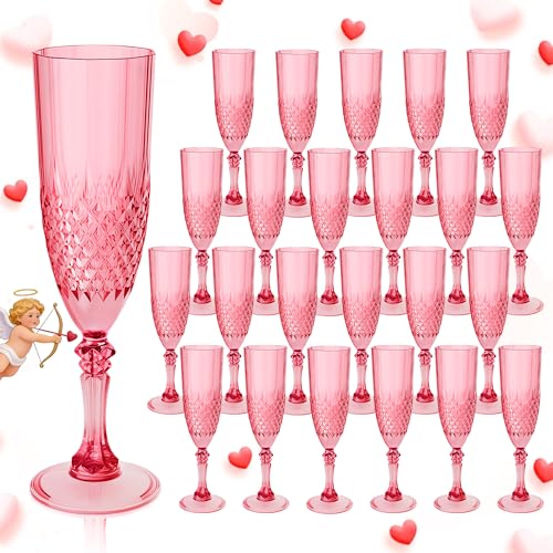 24 Pack Plastic Champagne Flutes (24 Count)