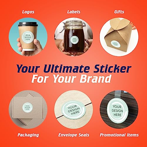 100 Custom Vinyl Stickers (100 Count)