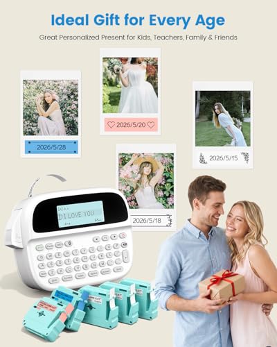 M950 Label Maker Machine with 5 Color Tapes Rechargeable Labeler (label maker with 5 tapes)