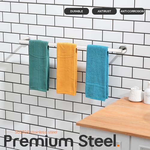 36 Inch Bathroom Towel Bar Bath Towel Rack Kitchen Towel Holder Long Towel Rails Wall Mounted SUS304 Stainless Steel Polished Chrome AN4001CH (Polished Chrome / 36-Inch)