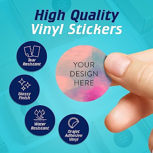 100 Custom Vinyl Stickers (100 Count)