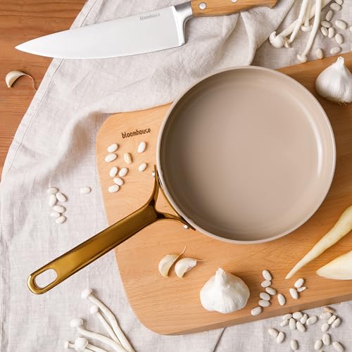 Two Time Oprah's Favorite Things Winner (Almond Cream w/ Gold Handle / Deep Fry Pan (8-Inch))