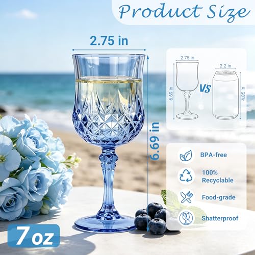 48Pack Plastic Wine Glasses (48 Count)