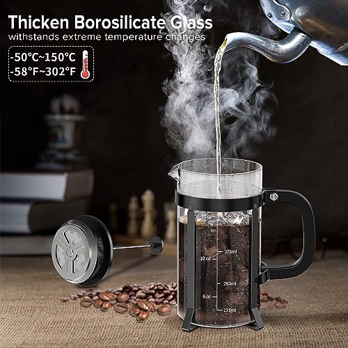 French Press Coffee Maker 21oz (Black / 21oz)