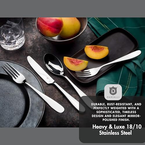 Modern Silverware Set (40-Piece / Silver)