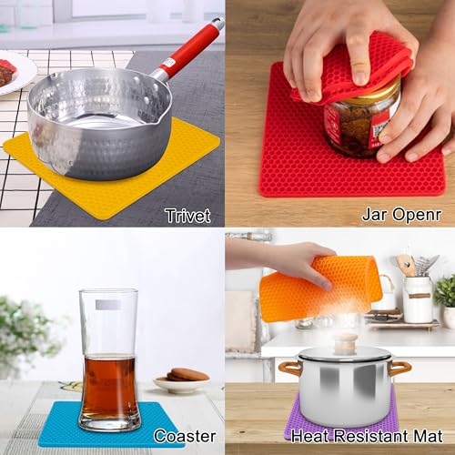 6 Pack Silicone Trivet Mat (6 Count)