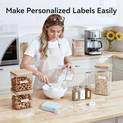D110 Mini Label Maker Machine with Tape for Home School