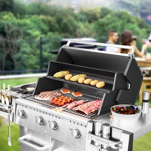 15 inch Cooking Grid Grate for Weber Spirit 200 210 with Side Control (15" Dx 22.5" W)