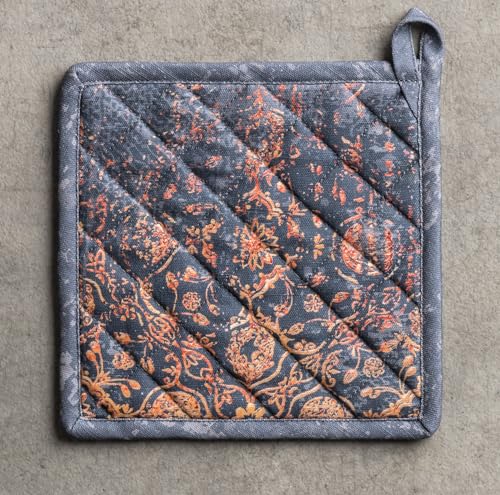 100% Cotton Oven Mitt & Pot Holder Set (024 - Imperfection / 7.5" x 13" & 8" x 8" (Oven Mitt & Pot Holder))