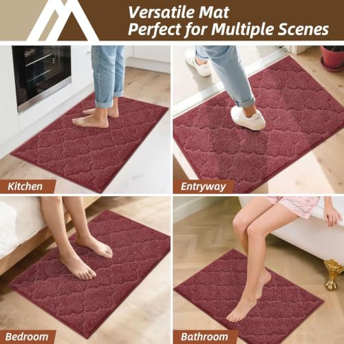 Kitchen Rugs Non Slip Washable 20"x32" (Red / 20"X 32")