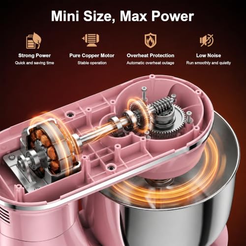 4QT Electric Stand Mixer (Pink)